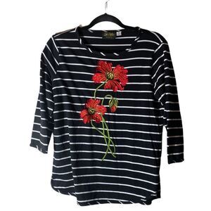 Bob Mackie Embroidered Top